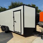 7x16 V-Nose Enclosed/Cargo Trailer