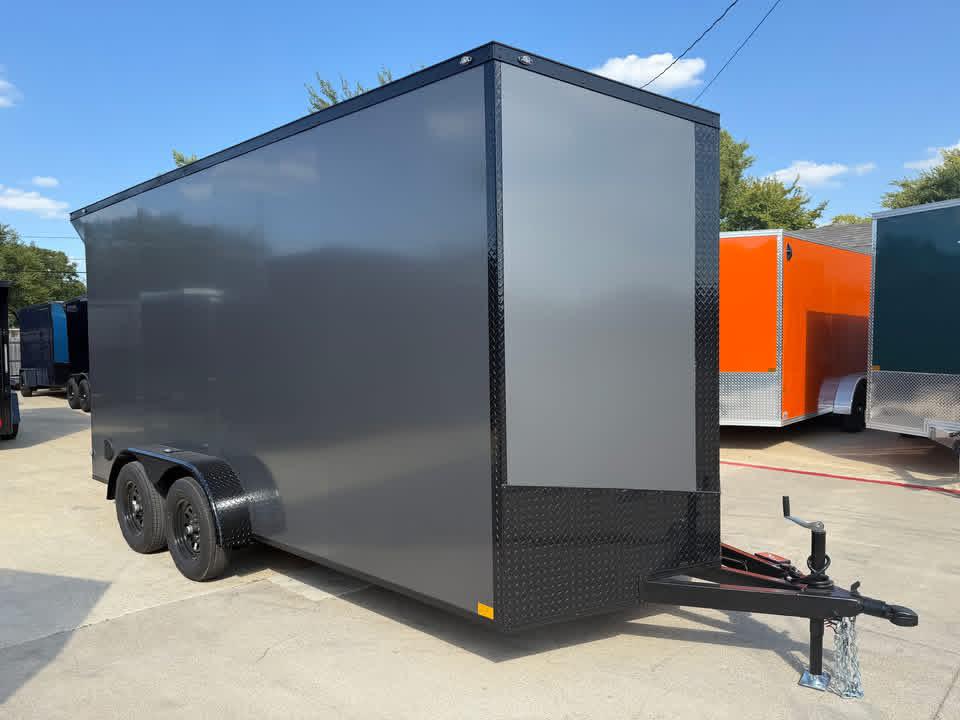 7x16 V-Nose Enclosed/Cargo Trailer