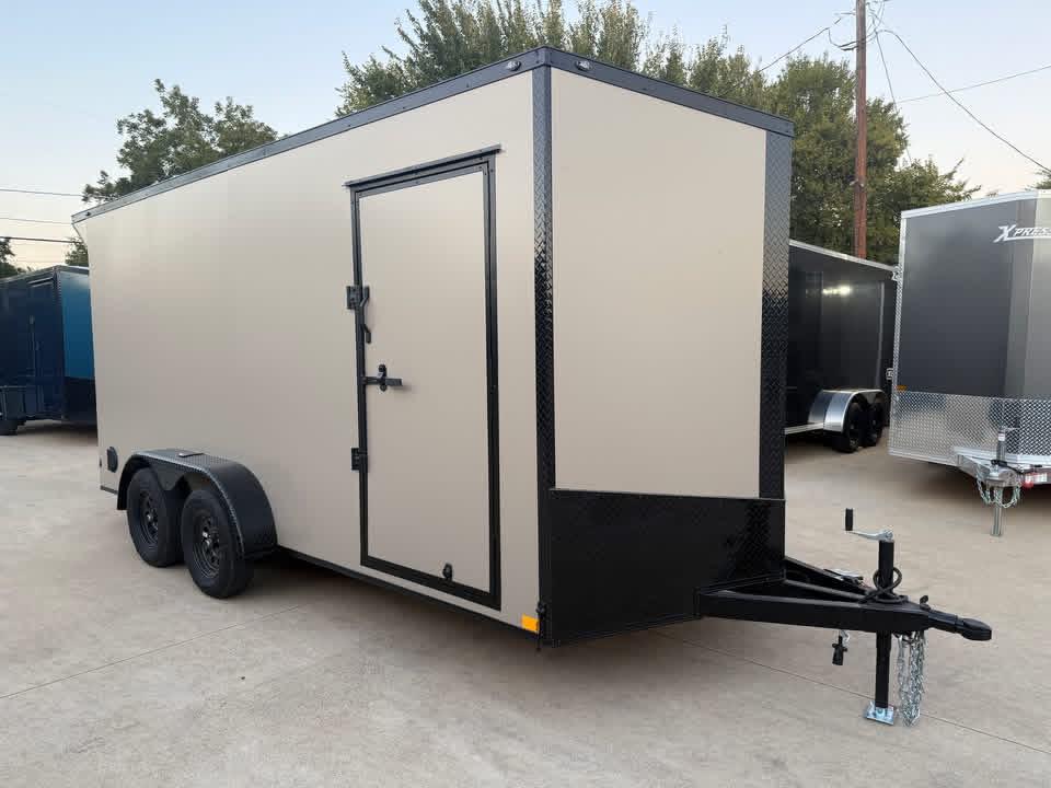 7x16 V-Nose Enclosed/Cargo Trailer.