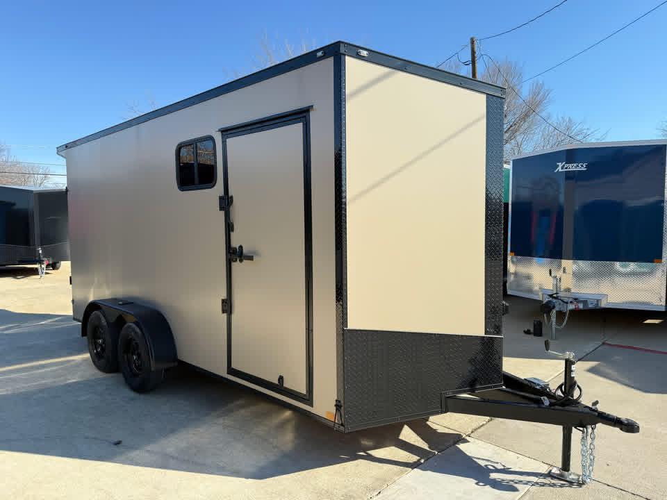 7x16 V-Nose Enclosed/Cargo Trailer