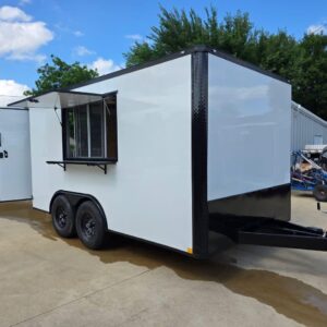 8.5 x 14 TA3 Flat Nose Screwless Enclosed Trailer