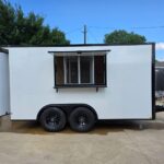 8.5 x 14 TA3 Flat Nose Screwless Enclosed Trailer