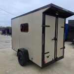 2026 5x10 SA V-Nose Enclosed Cargo Trailer - Tan