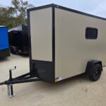 2026 5x10 SA V-Nose Enclosed Cargo Trailer - Tan