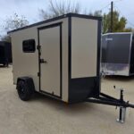 2026 5x10 SA V-Nose Enclosed Cargo Trailer - Tan