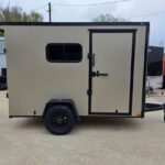 2026 5x10 SA V-Nose Enclosed Cargo Trailer - Tan