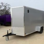 2026 6x12 SA V-Nose Enclosed Cargo Trailer - Silver