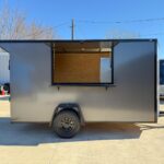 2026 6x12 SA V-Nose Vending Enclosed Trailer - Gray