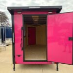 2026 6x12 SA V-Nose Vending Enclosed Trailer - Pink
