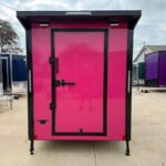2026 6x12 SA V-Nose Vending Enclosed Trailer - Pink