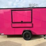 2026 6x12 SA V-Nose Vending Enclosed Trailer - Pink