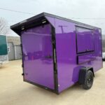 2026 6x12 SA V-Nose Vending Enclosed Trailer - Purple