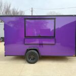 2026 6x12 SA V-Nose Vending Enclosed Trailer - Purple
