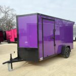 2026 6x12 SA V-Nose Vending Enclosed Trailer - Purple