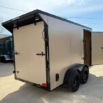 2026 6x12 SA V-Nose Enclosed Cargo Trailer Slant - Gray