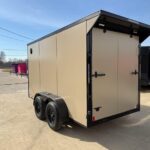 2026 6x12 SA V-Nose Enclosed Cargo Trailer Slant - Gray
