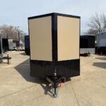 2026 6x12 SA V-Nose Enclosed Cargo Trailer Slant - Gray