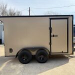 2026 6x12 SA V-Nose Enclosed Cargo Trailer Slant - Gray