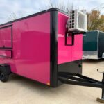 2026 6x14 SA Flat Nose Concession Trailer - Pink