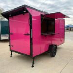 2026 6x14 SA Flat Nose Concession Trailer - Pink