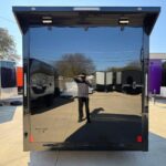 2026 7x14 V-Nose Enclosed Cargo Trailer - Black