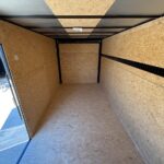 2026 7x14 V-Nose Enclosed Cargo Trailer - Black