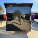 2026 7x16 V-Nose Enclosed Cargo Trailer - Black