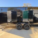 2026 7x16 V-Nose Enclosed Cargo Trailer - Black