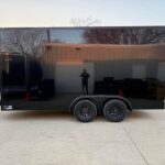 2026 7x16 TA Screwless Enclosed Trailer Premium - Black