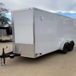 2026 7x16 V-Nose Enclosed Cargo Trailer - White