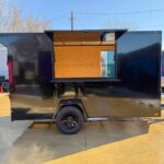 2026 6x12 SA V-Nose Vending Enclosed Trailer - Black