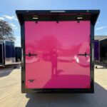 2026 7x18 V-Nose Enclosed Cargo Trailer - Pink