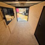 2026 6x12 SA V-Nose Vending Enclosed Trailer - Black