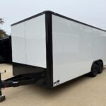 2026 8.5x20 TA3 Flat Nose Vending Trailer - White